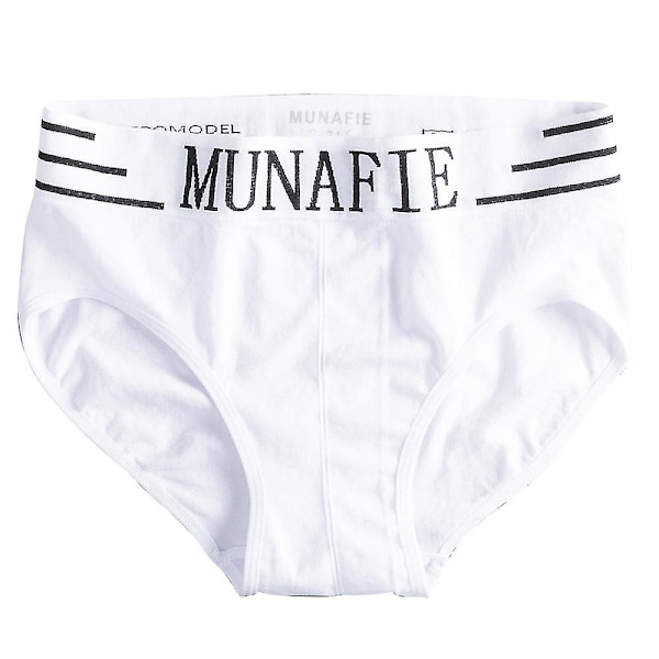 Miesten Munafie Brief Comfort Pehmeät Alusvaatteet Alushousut Stringit White