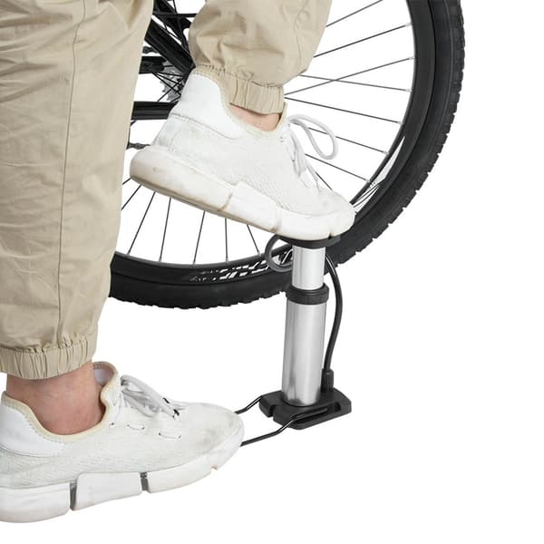 Mini Portabel Högtrycks Cykel Fotpump Silver Däck Luftpump