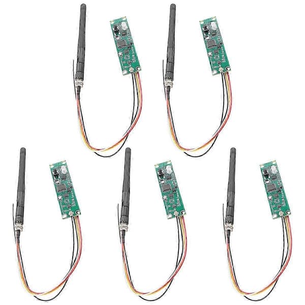 5 stk 2,4 GHz trådløs DMX 512 sender/mottaker for DMX scenelys