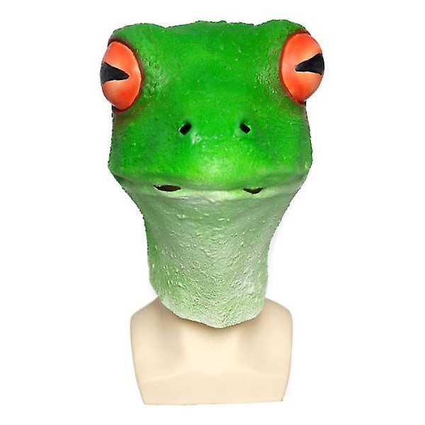 Masque De Grenouille Halloween Huvudbonader Mischief Latex Mask