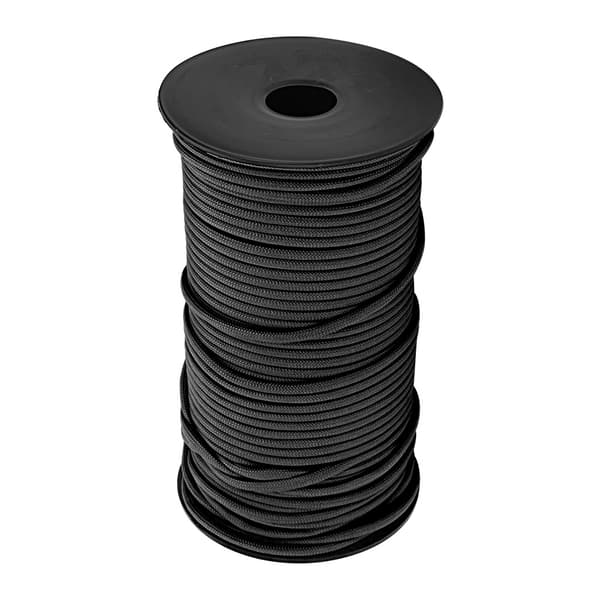 100m 9 Trådar 4mm Kraftig Paracord Snodd Rep Camping Svart