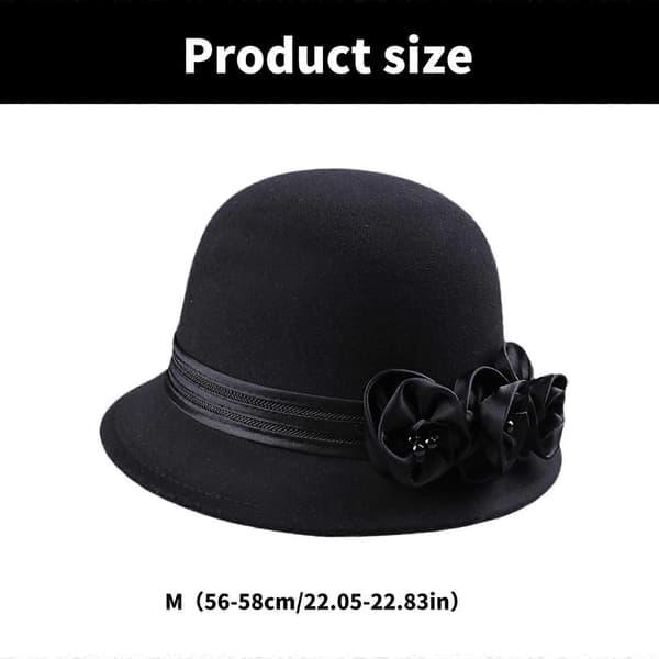 Fedoras-hatt for cosplayfester Elegant silkemyk kameliablomsthatt Voksen karnevalsfesthatt Flapper hodeplagg karamell