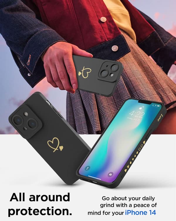 Silikonecover til iPhone 14 Slim - Blød overflade - Ridsefast - I