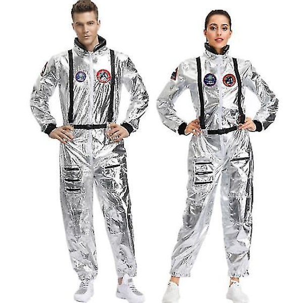 Astronaut Spacesuit Jumpsuit Halloween Cosplay L women2