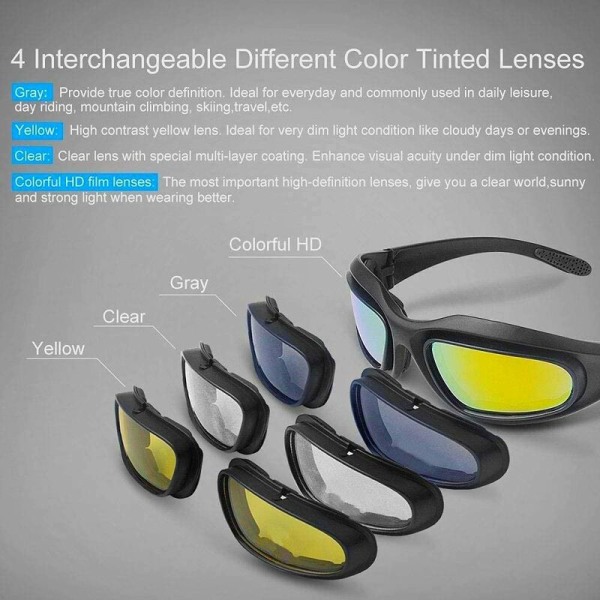 Motorcykelridning Goggle Kit, Vadderad Goggle Ram