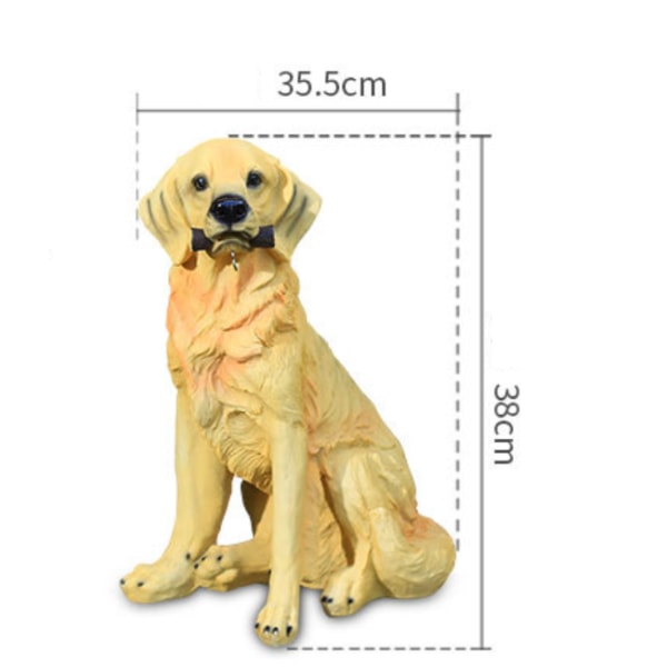 Solar Garden Light Outdoor - Hund med lykt - Solar Garden Lights (stearinlys，Little Golden Retrievere)