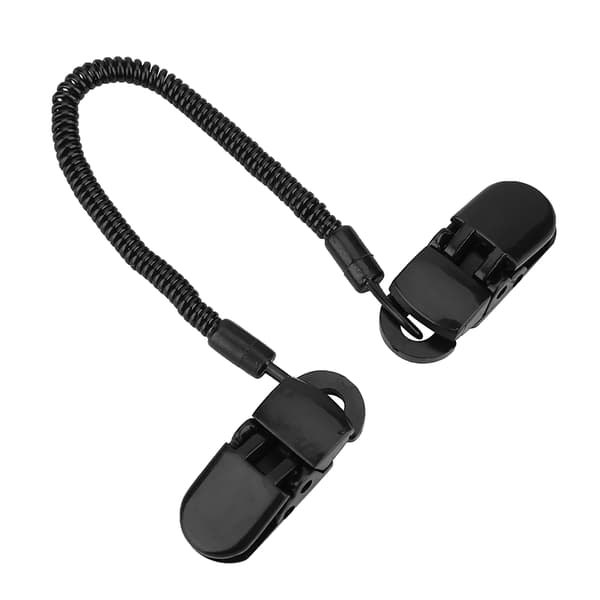 Sort Hattesnor med Hætteclips, Spiralledning, 3-pak