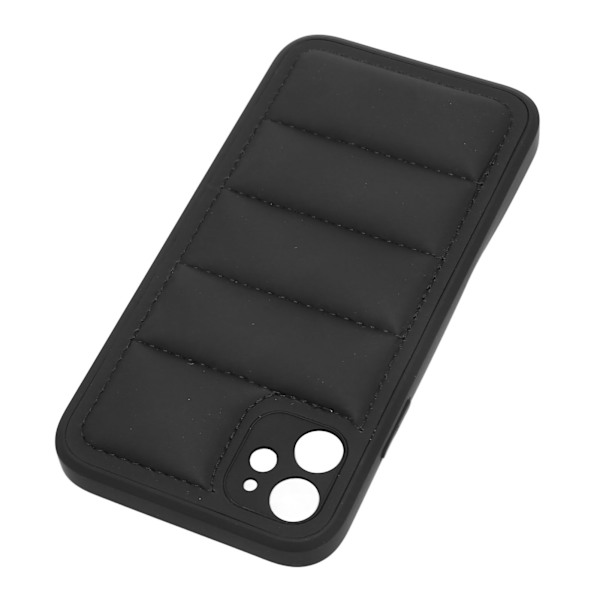 Svart Bomull Dun Stötsäker Slim iPhone 11 Skyddsfodral