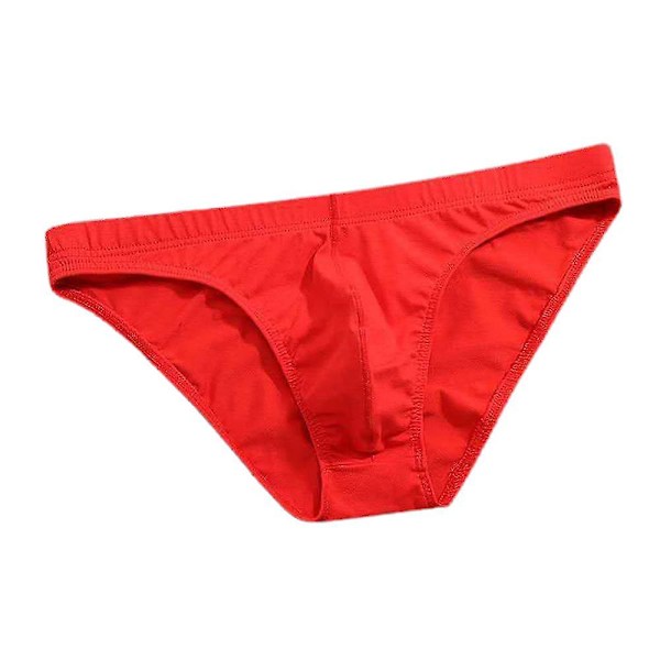 Herrkalsonger Slips Trosor Lågmidja Underkläder Byxor Red 1XL