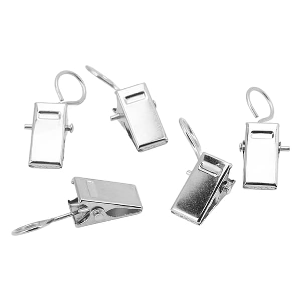 100 stk. Premium metalgardinklemmer, rustfri, holdbare og robuste til boligfestdekoration