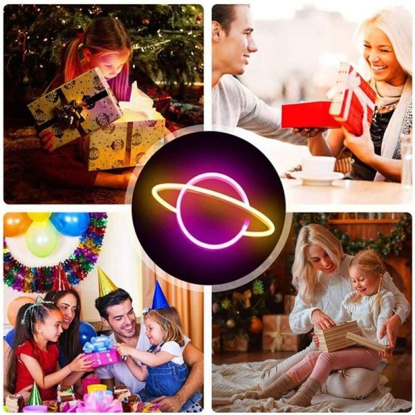 LED-modelleringslampe Hjem Neon Planet Brand Rød Planet Pendel Indendørs Hjem Stue Soveværelse Lys