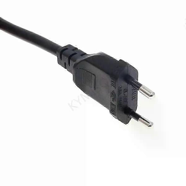Universal 2-pin hannplugg til IEC320 C17 hunadapter AC-strømkabel for PS4 Pro EU/US Standard Pow