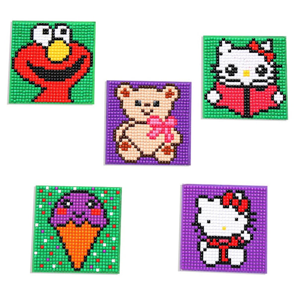 Barns DIY Mjuk Magnetisk Kylskåp Diamond painting 2