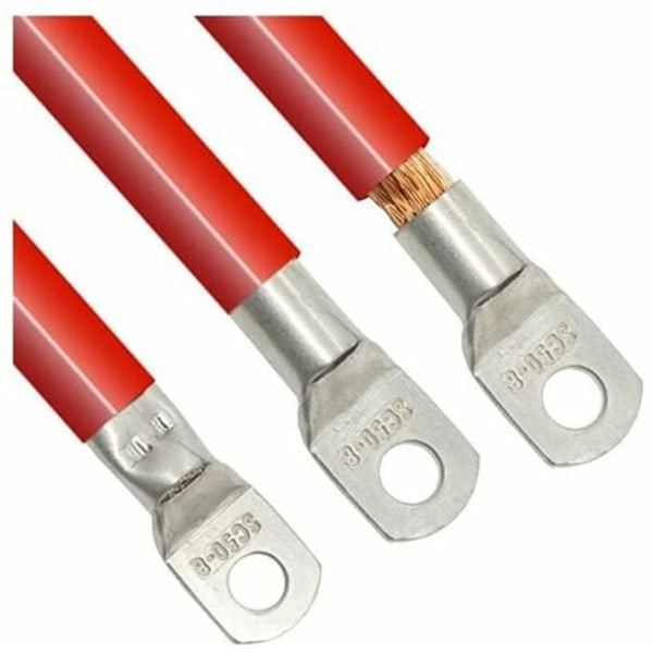 10x rørformede kabelsko, synlige krympede kabelsko, tværsnit 16mm² I Anvendes som ringkabelsko, kabelsko og kabel-c