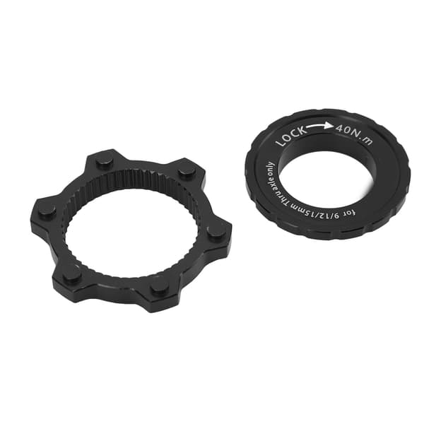 Sort Aluminiumlegering Center Lock til 6 Pin Skivebremse Adapter til CANSUCC Cykelnav