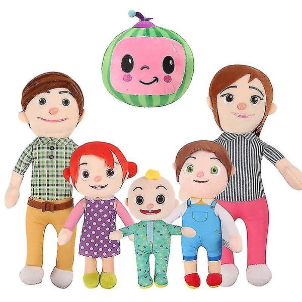 Cocomelon Family Friends Plyschleksaksdockor Mom (35cm)