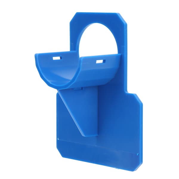 Poolrörhållare, teknisk plast, vattenrörsstöd, fästesset, utloppsrör, blå