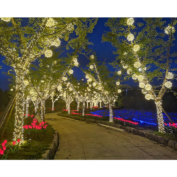 Led-kula regntät järnram lysande boll