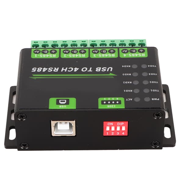 USB til 4CH RS485 industriel isoleret adapter med TVS overspændingsbeskyttelse og 120 Ohm modstande