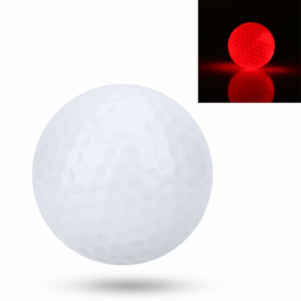 Punainen LED-golfpallo yöharjoitteluun