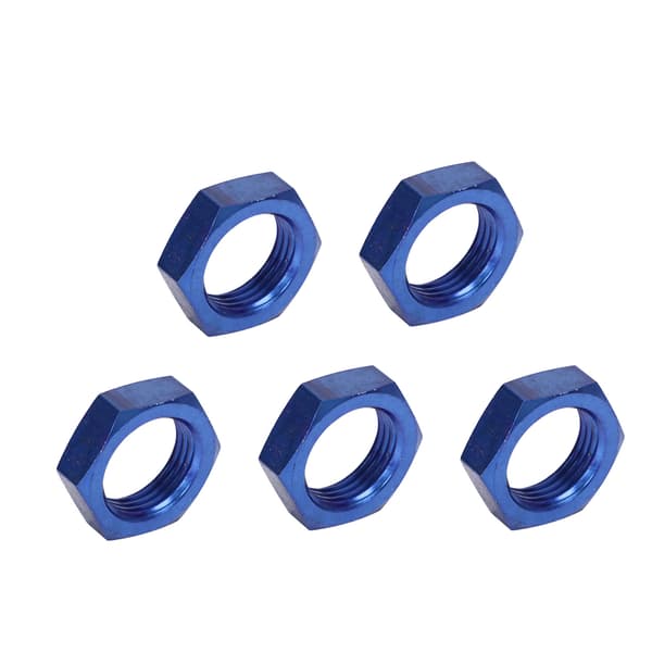 5 st AN8 Hona Gänga Hex Låsmutter Metalllegering Adapter Blå Skottmontering Ersättning
