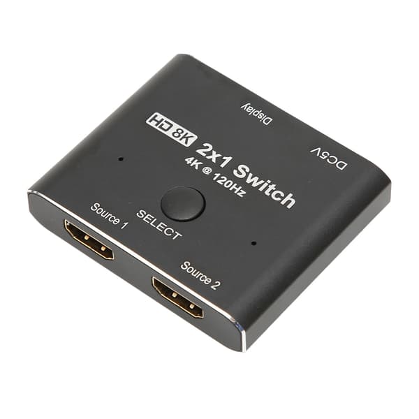 HD Multimedia Interface 2.1 Switch 2-vägs 8K 48Gbps Aluminiumlegering för Xbox PS5