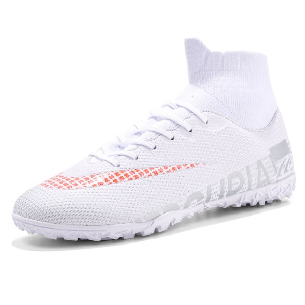Utendørs fotballsko Høyankeltrening Sportssneakers Broken nail white 41
