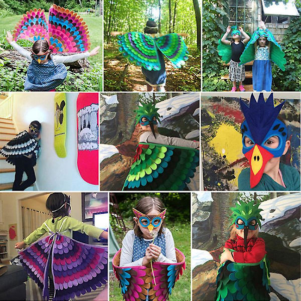 Lasten lintupuku Halloween Cosplay -juhlalahja 16