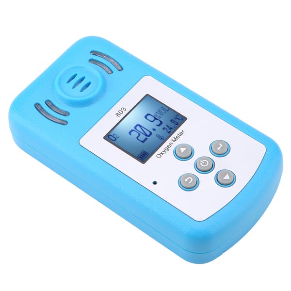 Blå digital syregasläckagedetektor -10~+50℃