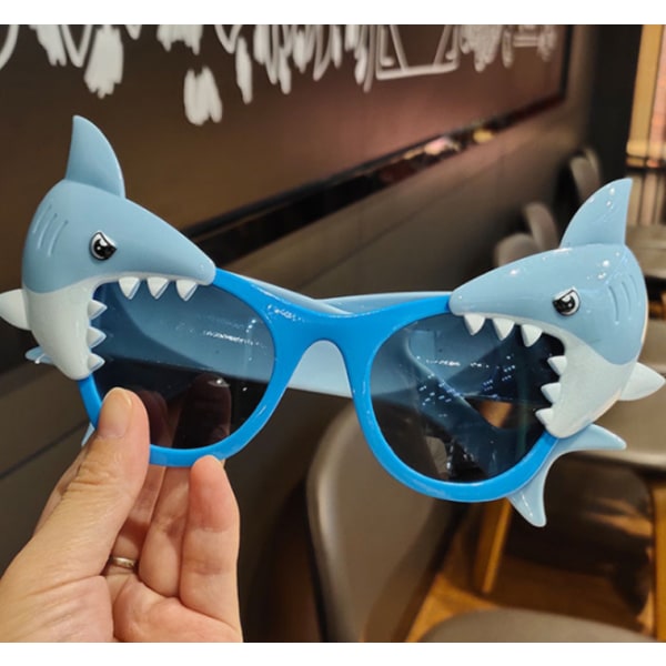 Big Shark Glasses Tegneseriebriller Morsomme briller Bursdagsfestrekvisita (Shark (One Size)),