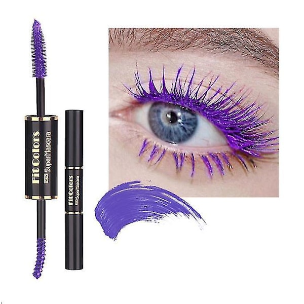 Double-ended Colour Mascara - Vandtæt tyk curling PURPLE