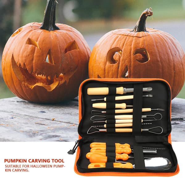 Halloween gresskarutskjæringsknivsett