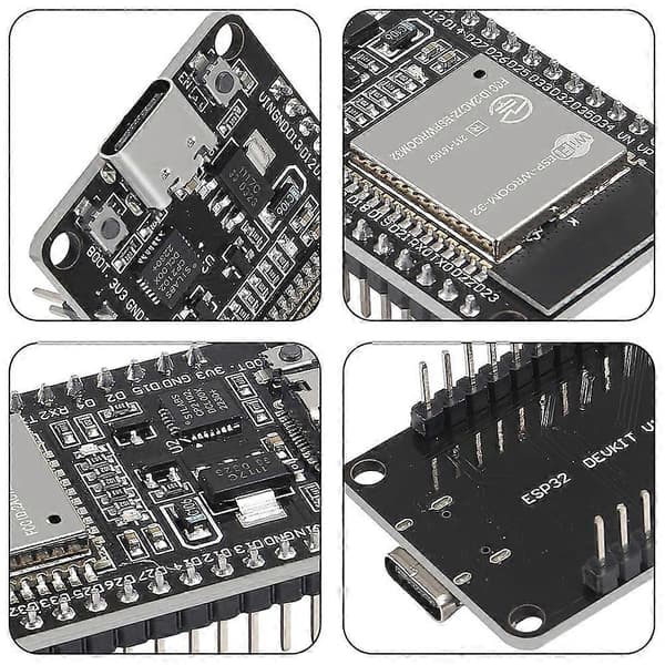 5 st utvecklingskort Typ C 30 stift ESP-WROOM-32 ESP32 ESP-32S CP2102 2,4 GHz Dual-Mode WiFi + Bluetooth med AP STA