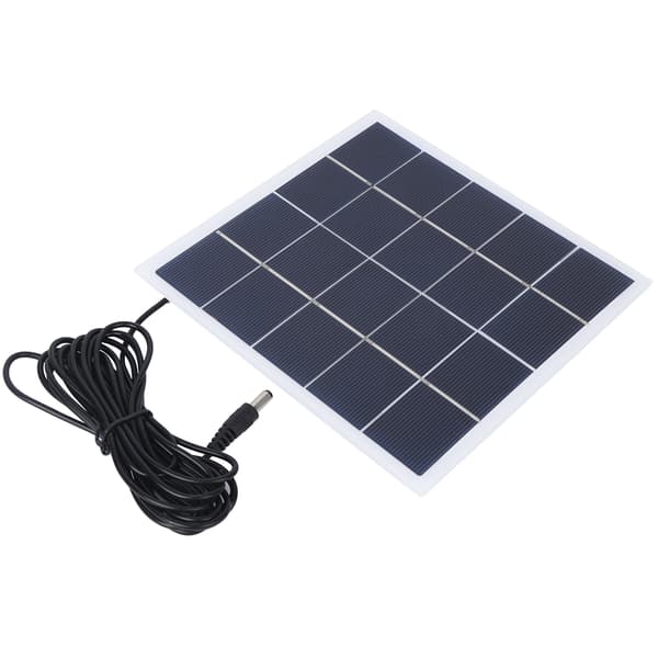 4W 5V Polykristallin Solpanel Utomhus Portabel DC Laddare för 3.7V Trädgårdslampa