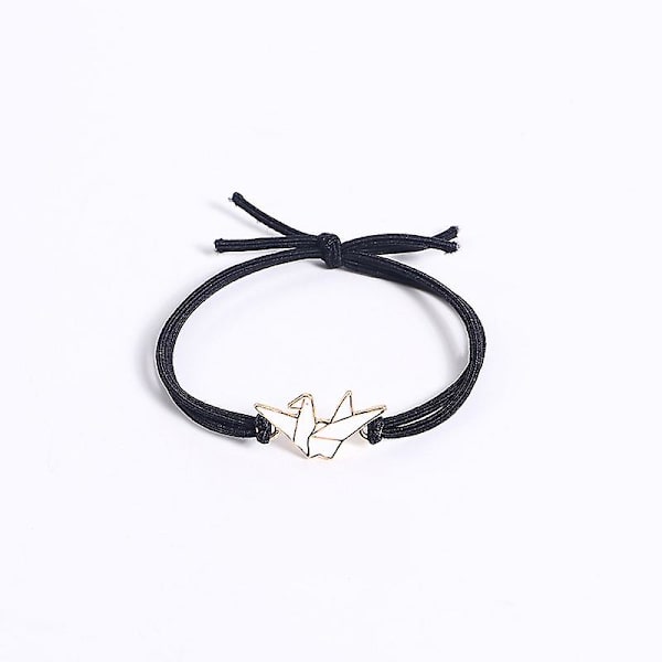 Tusen brosje papirkraner lite gummibånd Søt håndledd par armbånd stil dobbeltbruk kvinner White