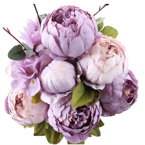 europeisk stil peon falsk blomst (lilla) purple