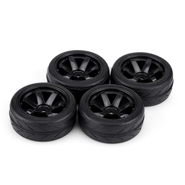 4 st RC 1 10 Bil Terrängracingdäck Gummidäck Fälg 6 Hål