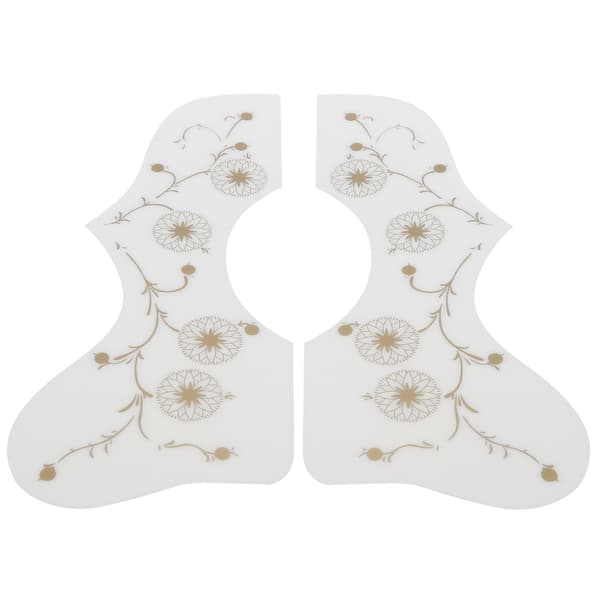 2 st gitarrskydd plektrum anti-rep plektrumskydd stränginstrument plastskyddsplatta vit