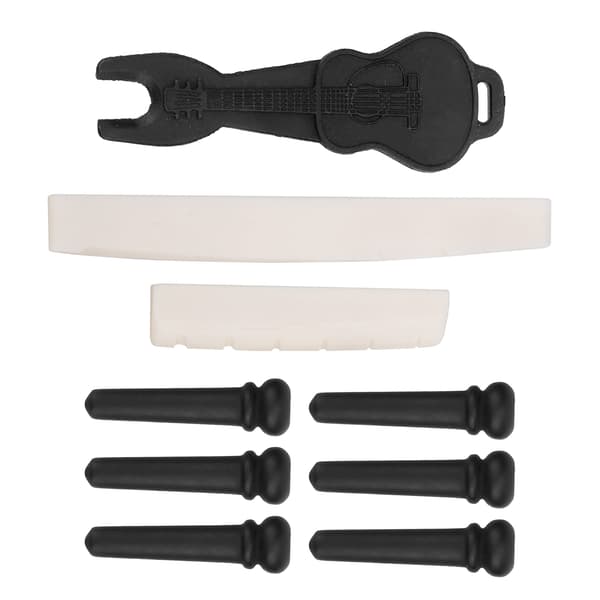 Gitar Bro Pin Kit Oksebein Sadel Mutter Instrument Tilbehør Trekker Fjerner