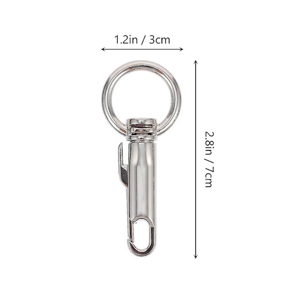 2 stk Taskespænder God Nyttig Taske Snap Hook Metal Taske Spænder Kæde Håndtaske Spænder Silver