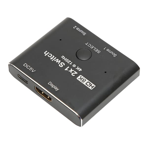 HD Multimedia Interface 2.1 Switcher 2-vejs 8K 48Gbps Aluminiumlegering til Xbox PS5