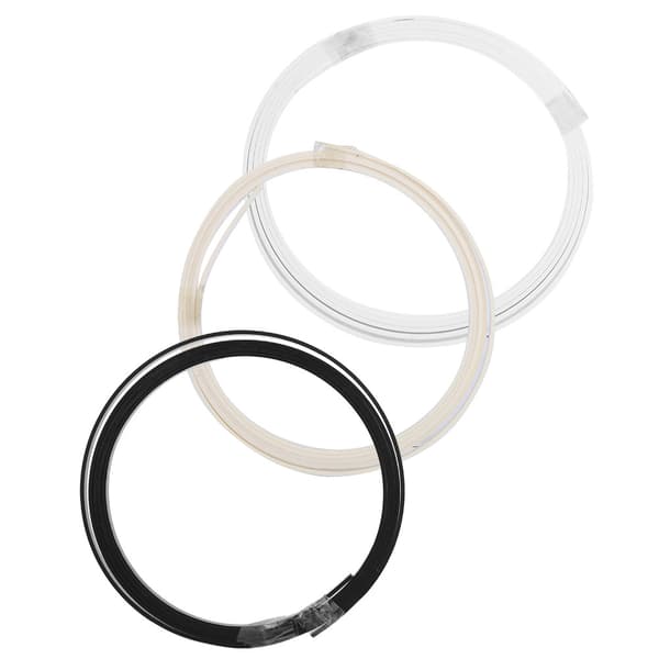 3 st ABS-plast gitarr purfling bindningslist dekorativ 1610x5x1,5mm