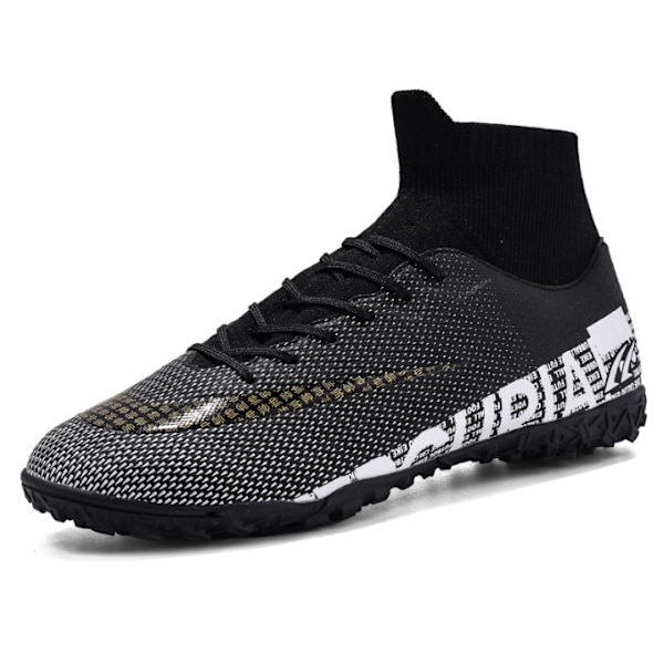 Utendørs fotballsko Høyankeltrening Sportssneakers Broken nail black 36