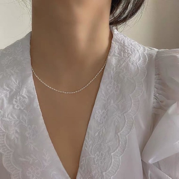 Halskæde Akoya Choker Barok Pearl Girls&#39; Modesmykker Ac3434 necklace A104