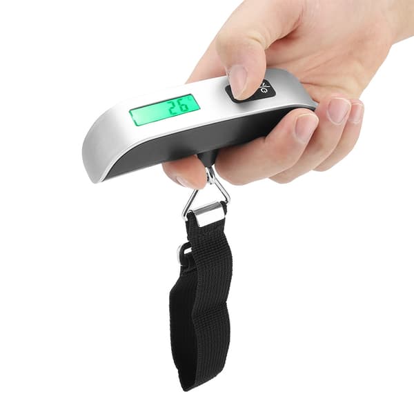 Bärbar Mini LCD Digital Hängvåg 50kg Max Kapacitet