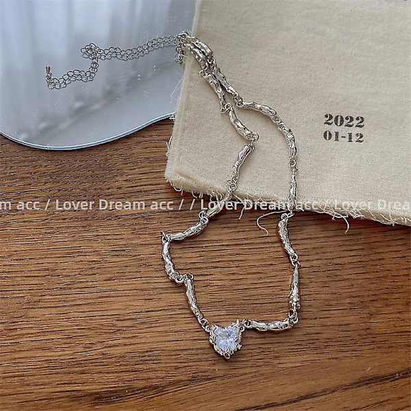 Halsband Heart Stud Summer Outfit Modesmycken Ac1541