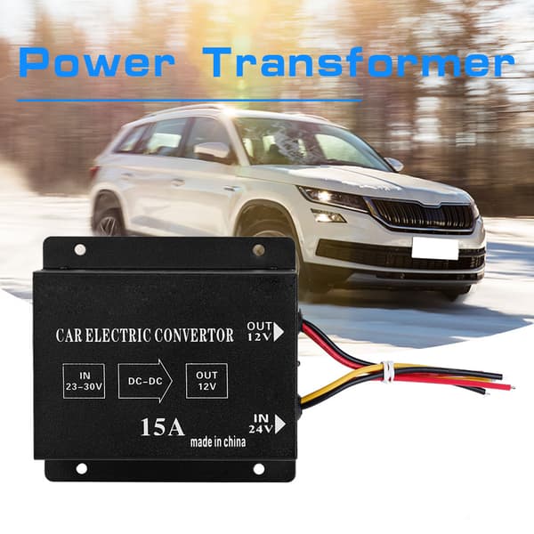 24V til 12V 180W 15A DC Strømkonverter Nedtransformator til Bil Lastbil