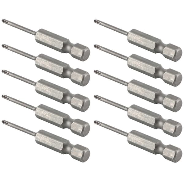 10 stk. elektriske skruetrækkerbits kryds med magnetiske hærdede tilbehør S1/4 2mm