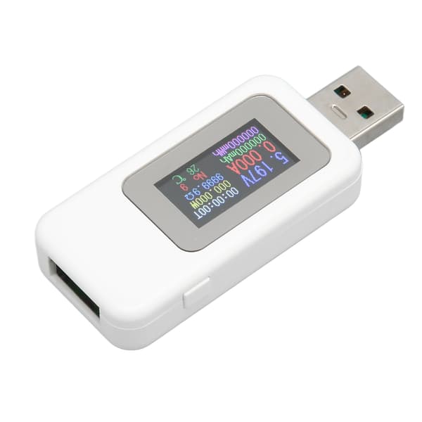 USB Tester 0-6.5A Strøm 4-30V Spænding Farvedisplay Multimeter til Mobiltelefon