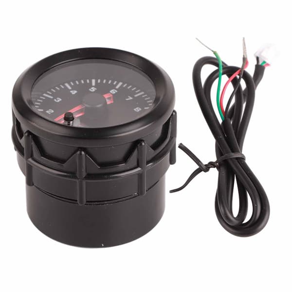 52mm 2 Tommer 7 Farve LED Speedometer Omdrejningstæller Bilmodifikationsmåler